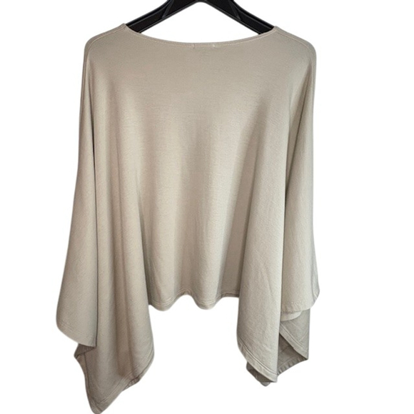 BLEUSALT Women's Poncho Ultra Soft Color Stone Size 2 - Picture 5 of 10